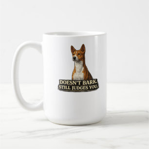 Mug Chemise pour chien Basenji – Ne aboie pas mais vou