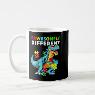 Mug Chemise Rawrsomement Différent Dinosaur Dino Autis