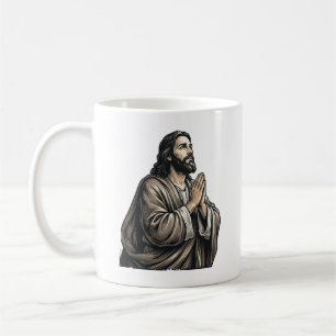 Mug Chemise religieuse homme priant gravure vintage De