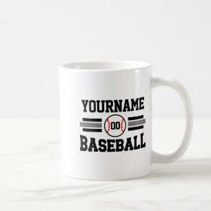 Mug Chemise T personnalisée Rétro Joueur de Baseball N