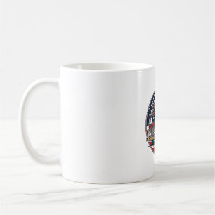 Mug Chemise vectorielle Cercle Drapeau Américain Camio