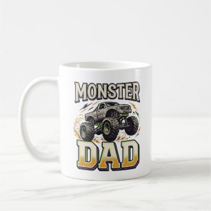 Mug Chemise vectorielle vintage de camion monstre Papa
