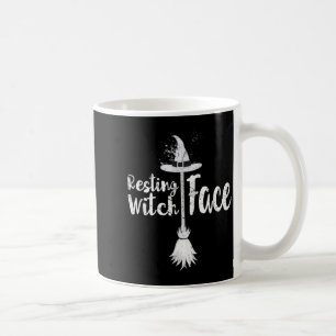 Mug Chemise visage de sorcière au repos _ Halloween or