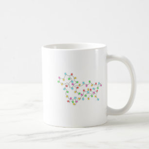 Mug Chemises de Noël de l'arbre de chiens de teckel Ca
