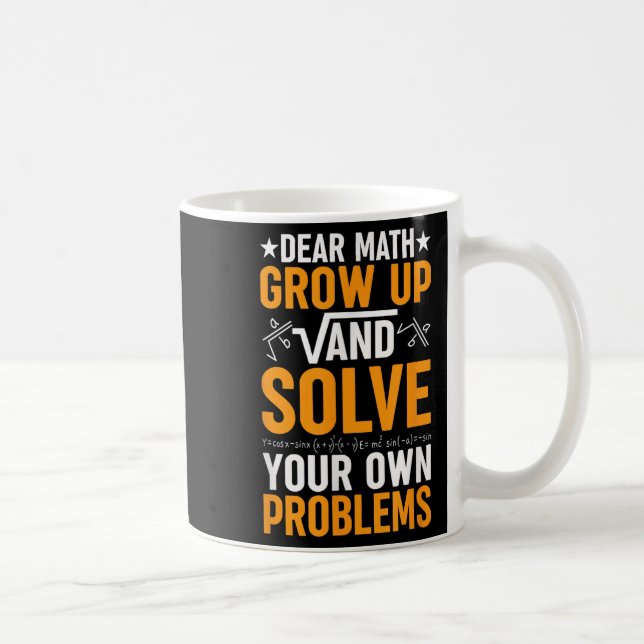 Mug Cher Math Augmente Et Résoudre Vos Propres Problèm (Droite)