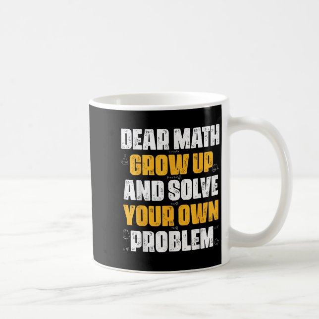 Mug Cher Math Augmente Et Résoudre Votre Propre Problè (Droite)