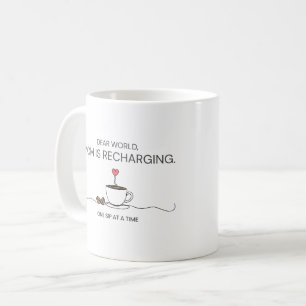 Mug Cher Monde Maman Se Ressourçant Citation Café