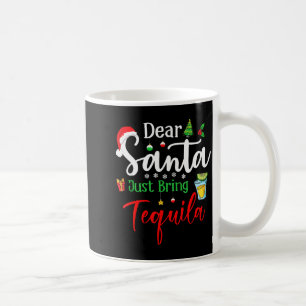 Mug Cher Père Noël Apporte Juste Tequila Drôle de Bois