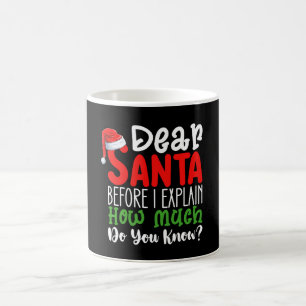 Mug Cher Père Noël avant de vous expliquer combien en 