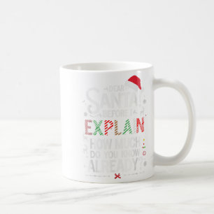 Mug Cher Père Noël avant d'expliquer combien en savez-