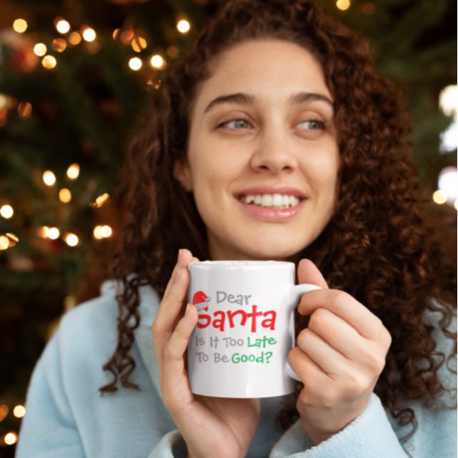 Mug Cher Père Noël : Est-Il Trop Tard Pour Être Bon ? (Créateur téléchargé)