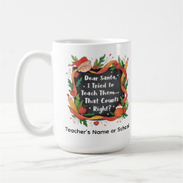 Mug Cher Père Noël, j'ai essayé de leur enseigner… Cad