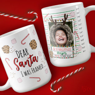Mug Cher Père Noël (J'étais Piégé) Mugshot Drôle de No