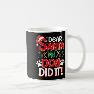 Mug Cher Père Noël Mon Chien L'a Fait Drôle Cadeau De