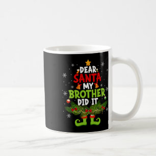 Mug Cher Père Noël Mon Frère L'A Fait Elf Correspondan