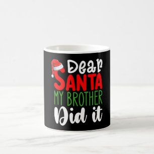 Mug Cher Père Noël Mon Frère L'a Fait Famille Noël