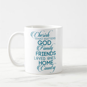 Mug Chercher ce qui compte Turquoise