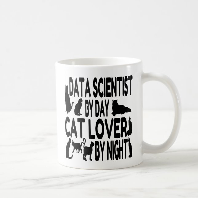 Mug Chercheur de données Amoureux des chats (Droite)