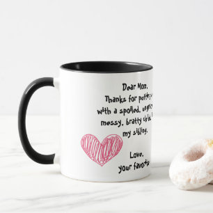 Mug Chère maman, merci pour accepter mon enfant de