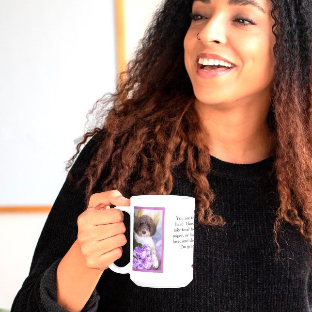 Mug Chère Maman Ou Papa Customisé Photo Pet Love Lette (Créateur téléchargé)