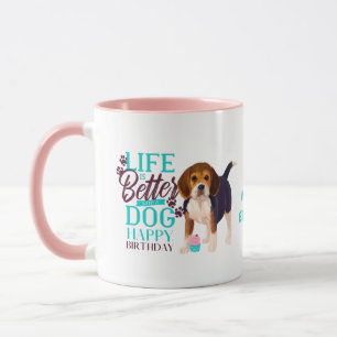 Mug Chérie Beagle chien aime MOM Anniversaire