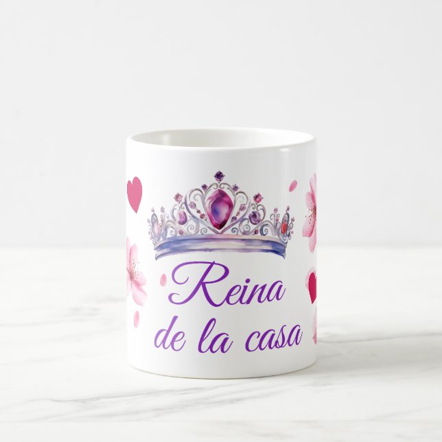 Mug Cherry Blossom, couronne, reina de la casa (Centre)