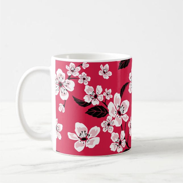 MUG CHERRY BLOSSOM - SAKURA (ROUGE) (Gauche)