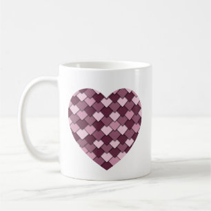 Mug Cherry Carré rose et coeur diamant