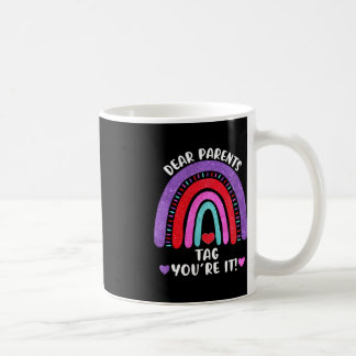 Mug Chers parents marquez votre école It Rainbow Heart