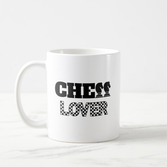 Mug Chess Lover Black Knights Creative Unique Jeu (Gauche)