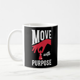 Mug Chess Move With Purpose Player Chess Pièce Vintage