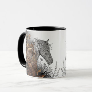 Mug Cheval #03 - Coupe de cuivre et d'encre