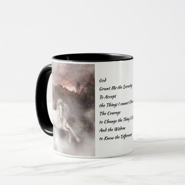 Mug Cheval andalou et la prière de sérénité (Devant gauche)