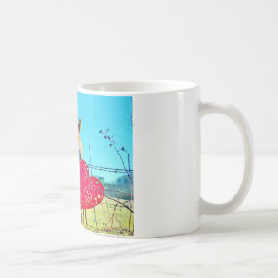 Mug Cheval blanc et Brown Valentine Coeurs