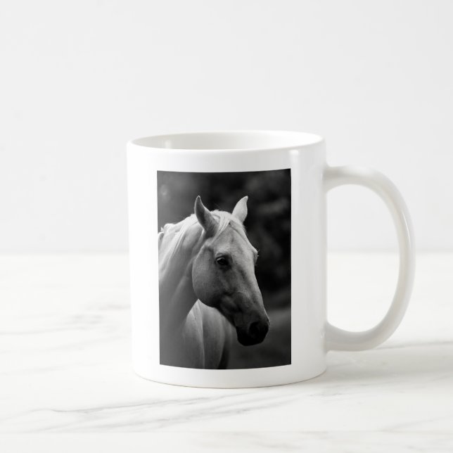 Mug Cheval blanc noir (Droite)