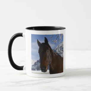 Mug Cheval Brown en hiver