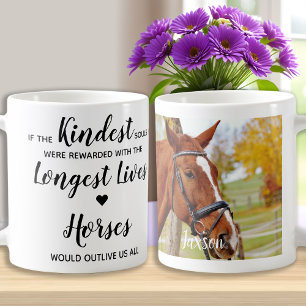 Mug Cheval commémoratif Equine Photo Personnalisée