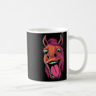 Mug Cheval cool Montrant Langue Chevaux Équitation À C
