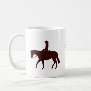 Mug Cheval Cowgirl personnalisée