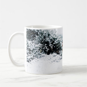MUG CHEVAL DANS LA NEIGE TOMBANTE