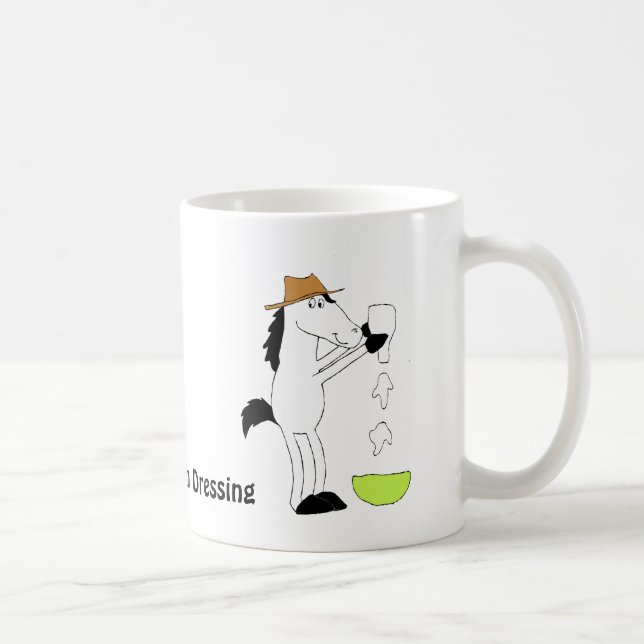 Mug Cheval de bande dessinée avec le habillage de (Droite)