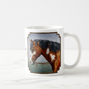 Mug Cheval de guerre Pinto de la baie amérindienne