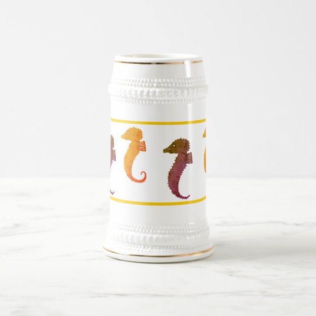 Mug - Cheval de mer en Brown et orange (Centre)