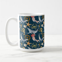 Cheval de mer, Navires Roue, baleines, Crabe, Star