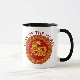 Mug Cheval de Nouvel An Chinois Ornemental