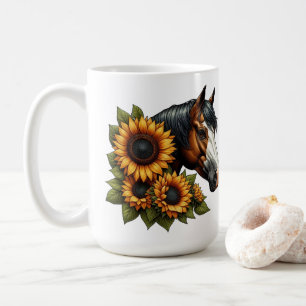 Mug Cheval de Peinture de visage de baie avec des tour