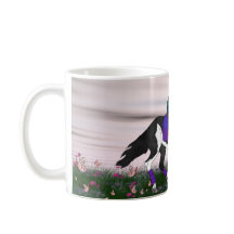 Cheval et cavalier de peinture à visage chauve