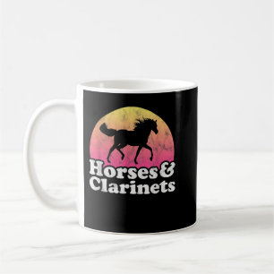Mug Cheval et Clarinet femmes ou filles Chevaux Clarin