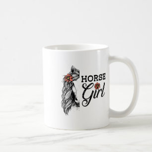 Mug Cheval Girl Cute Horse Équitation Art équestre Hor
