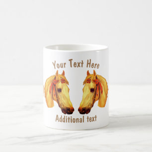 Mug Cheval Head Vintage Art 4 Personnalisé